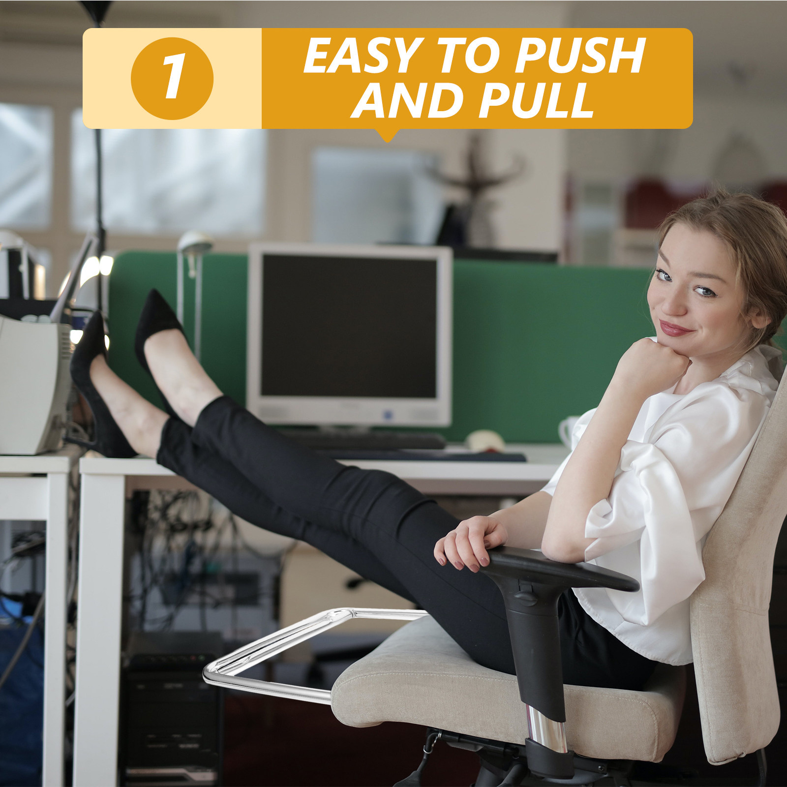 Stainless Steel Foot Rest Offi - Footrest Under Desk recension och pris
